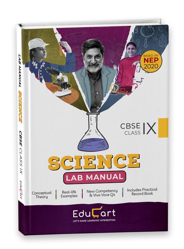 Educart CBSE Lab Manual Class 9 Science Book for 2024 Exam (Based